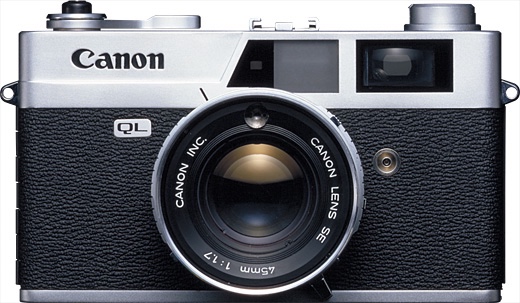 Canon retro style digital camera